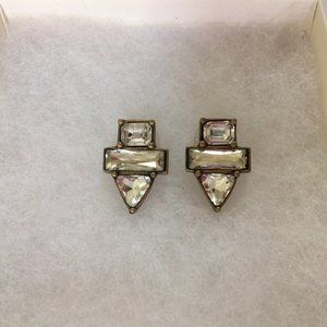 * BRAND NEW* Silpada Crystal Clear Brass Earrings